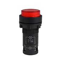 Кнопка с подсветкой OptiSignal Compact D22 С7-PL-B401 красн. 1НЗ 24В AC/DC XB7NW34B2 КЭАЗ 362086