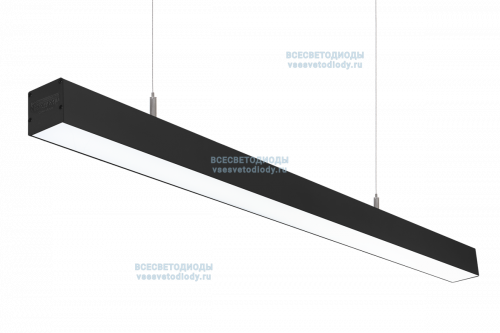 Светильник СЛИМФЛЕШ VS310 линейный 54W-3600Lm 5000-5500К ОПАЛ IP40 с БАП (vsesv) на 1 час чёрный