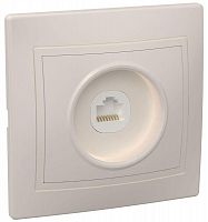 Розетка компьютерная 1-м СП Кварта РК10-ККм IP20 крем. GENERICA EKK10-K33-DM
