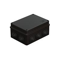 JBS150 Коробка распределительная о/п, 150х110х70мм 10 вых., IP55 цвет чёрный (упаковка DIY) Экопласт