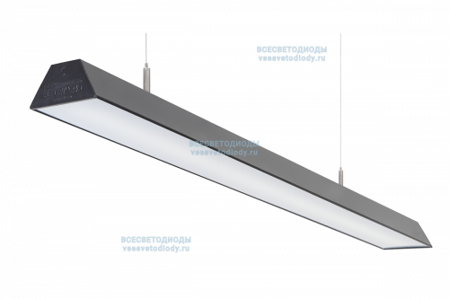 Светильник ТРЕЙД VS304 40W-4000Lm 5000-5500К ОПАЛ IP40 с БАП (aax.tech) на 1 час чёрный