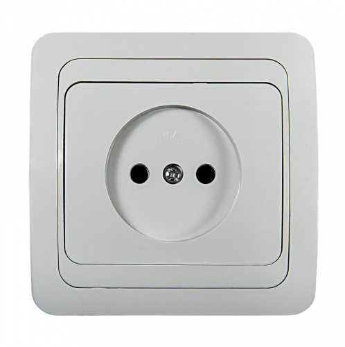 Розетка 1-м СП Classico 2022 16А IP20 бел. ASD / IN HOME 4680005959891