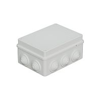 JBS150 Коробка огн. E110, о/п 150х110х70мм, без галогена,10 вых., IP55, 6P, (0,15-2,5 мм²), цвет серый Экопласт