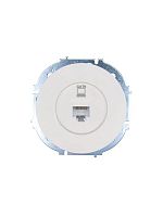 Розетка компьютерная СП OSEN RJ45 кат.6 механизм бел. LEZARD 743-0288-140