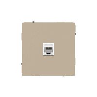 Розетка компьютерная 1-м KANT RJ45 кат.5E без шторки ванильн. марципан DKC 7015663
