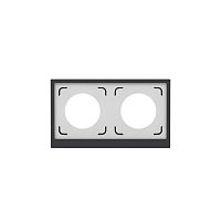 Рамка 2-м KANT IP44 черн. уголь DKC7012944