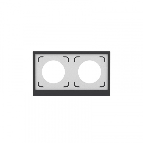 Рамка 2-м KANT IP44 черн. уголь DKC7012944