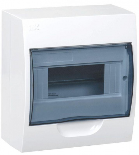 Корпус навесной ЩРН-П-8 Krepta 3 IP41 пластик. бел. IEK MKP12-N-08-40-20 Корпус навесной ЩРН-П-8 Krepta 3 IP41 пластик. бел. IEK MKP12-N-08-40-20