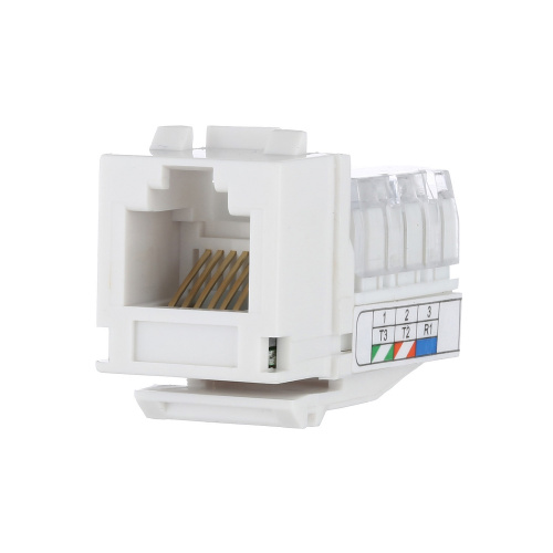 RJ-45 Модуль инф.розетки 110/Krone 5e кат., бел., LK45 (856100)