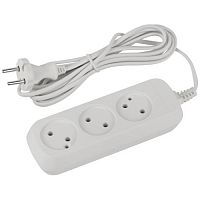 Удлинитель 3х3м без заземл. 6А IP20 GREEN LINE UDL-6-330 ШВВП 2х0.75 Эра Б0065041