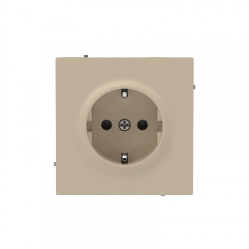 Розетка силовая KANT 2P+E без шторки ванильн. марципан DKC 7015033