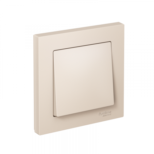 Выключатель 1-кл. СП AtlasDesign 10А IP20 (сх. 1) 10AX в сборе беж. SE ATN000212