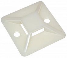 Площадка самоклеящаяся под хомуты PCP-SG 30х30-100WH PA6.6 бел. (уп.100шт) JazzWay 5055063