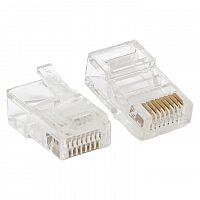 Коннектор RJ45 (8P8C) кат.5E неэкранир. TERACOM универс. (уп.50шт) EKF TRC-PLUG-5EUTP-50