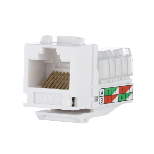 RJ-45 Модуль инф.розетки 110/Krone 6 кат., бел., LK45 (856300)