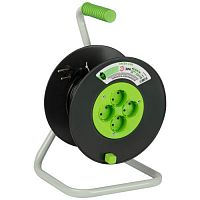 Удлинитель на пластик. катушке 4х15м без заземл. 6А IP20 GREEN LINE KAT-2x0.75-15m ПВС 2х0.75 Эра Б0065052