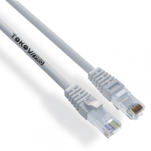 Патч-корд кат.6 U/UTP 24 AWG LSZH 0.15м TOKOV PRO TKP-PC06-6U-CULSZH-015M