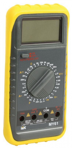 Мультиметр цифровой Professional MY61 IEK TMD-5S-061 Мультиметр цифровой Professional MY61 IEK TMD-5S-061