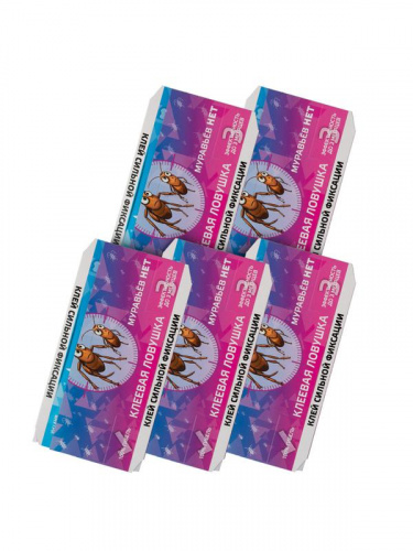 Ловушка клеевая от тараканов и муравьев (уп.5шт) КОСМОС KOC_GH335_5