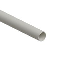 Труба ПВХ жесткая легкая диам 50 (3м) RAL 7035 Экопласт