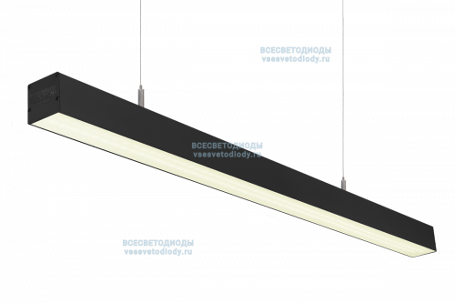 Светильник СЛИМФЛЕШ VS310 линейный 54W-4900Lm 4000-4500К МИКРОПРИЗМА IP40 с БАП (aax.tech) на 1 час чёрный