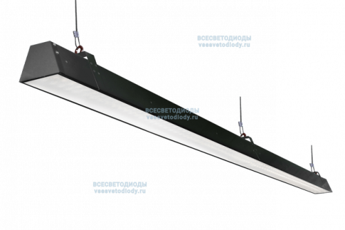Светильник РИТЕЙЛ VS302 58W-6450Lm 6000-6500К МИКРОПРИЗМА IP40 с БАП (vsesv) на 1 час чёрный