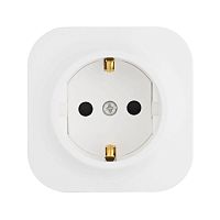Розетка 1-м ОП Quteo 16А IP20 2P+E с заземл. без защ. шторок бел. IEK 782211
