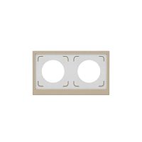 Рамка 2-м KANT IP44 ванильн. марципан DKC 7015944