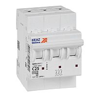 Выключатель автоматический модульный 3п C 25А OptiDin BM63-3C25-4.5-УХЛ3 КЭАЗ 326814