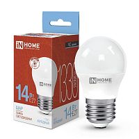 Лампа светодиодная LED-ШАР-VC 14Вт 230В E27 6500К 1330лм IN HOME 4690612047836