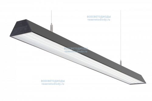 Светильник ТРЕЙД VS305 58W-6550Lm 6000-6500К МИКРОПРИЗМА IP40 с БАП (vsesv) на 1 час чёрный