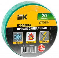 Изолента ПВХ 0.18х19мм зел. (рул.20м) IEK UIZ-20-10-K06