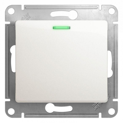 Переключатель проходной 1-кл. СП Glossa 10А IP20 (сх. 6а) 10AX с подсветкой механизм перламутр. SE GSL000663 Переключатель проходной 1-кл. СП Glossa 10А IP20 (сх. 6а) 10AX с подсветкой механизм перламутр. SE GSL000663