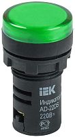 Лампа светосигнальная AD22DS d22мм 230В AC/DC зел. KARAT IEK BLS10-ADDS-230-K06