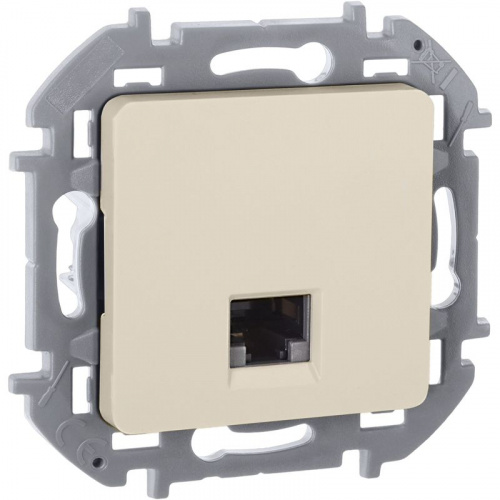Розетка компьютерная СП Inspiria RJ45 кат.5E UTP IP20 сл. кость IEK 673826