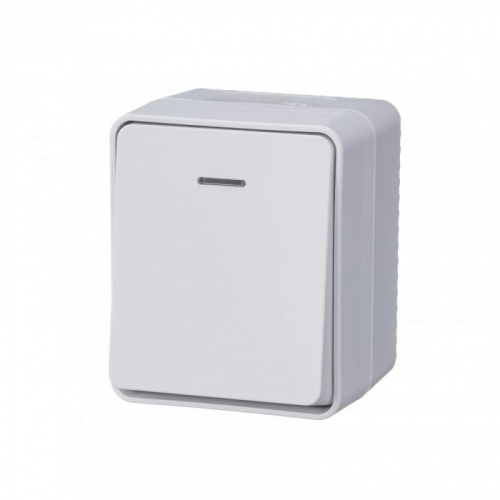 Выключатель 1-кл. ОП AtlasDesign PROFI IP54 10AX с подсветкой бел. SE ATN540113 Выключатель 1-кл. ОП AtlasDesign PROFI IP54 10AX с подсветкой бел. SE ATN540113