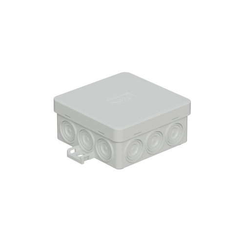 JBL085 Коробка огн. E110, о/п 85х85х38мм, без галогена, 12 вых., IP55, 2P, (0,15-4,0 мм²), цвет серый Экопласт