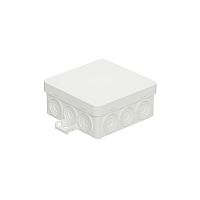JBL085 Коробка распределительная без сальников о/п, 85х85х38мм 12вых., IP55 цвет белый, подходит для монтаж. пистолета (упаковка DIY) Экопласт