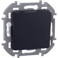 Переключатель 1-кл. Inspiria 10А IP20 250В 10AX механизм антрацит IEK 673653