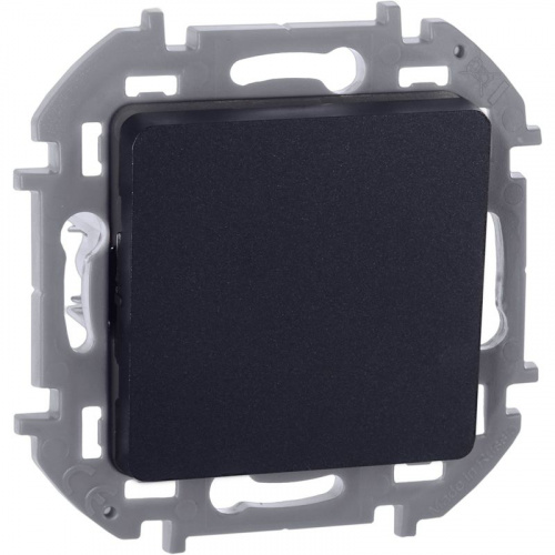 Переключатель 1-кл. Inspiria 10А IP20 250В 10AX механизм антрацит IEK 673653