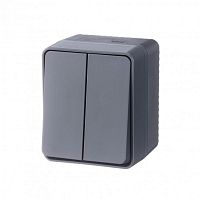 Выключатель 2-кл. ОП AtlasDesign PROFI IP54 10AX антрацит SE ATN544051