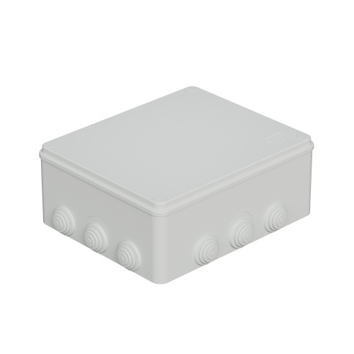 JBS300 Коробка огн. Е110 о/п, 300х250х120,12 вых.,IP65, 4Р (2.5-25 мм²), цвет серый Экопласт
