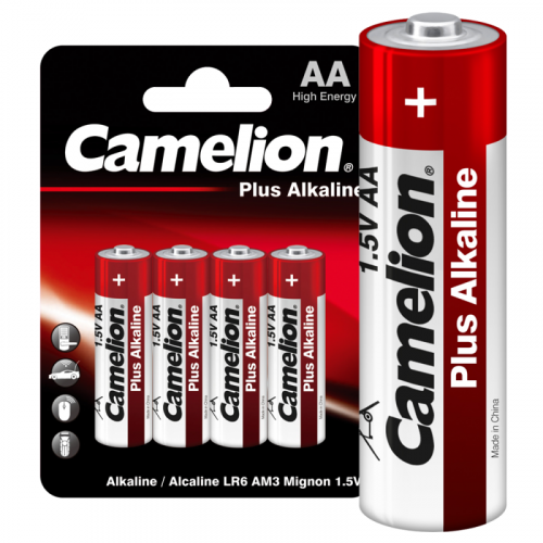 Элемент питания алкалиновый AA/LR6 1.5В Plus Alkaline LR6-BP4 (блист.4шт) Camelion 7370 Элемент питания алкалиновый AA/LR6 1.5В Plus Alkaline LR6-BP4 (блист.4шт) Camelion 7370