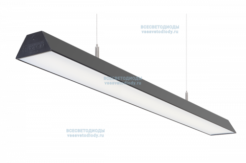 Светильник ТРЕЙД VS306 76W-7400Lm 5000-5500К ОПАЛ IP40 с БАП (vsesv) на 3 часа чёрный