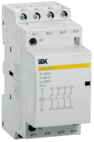 Контактор модульный КМ20-40М AC KARAT IEK MKK11-20-40