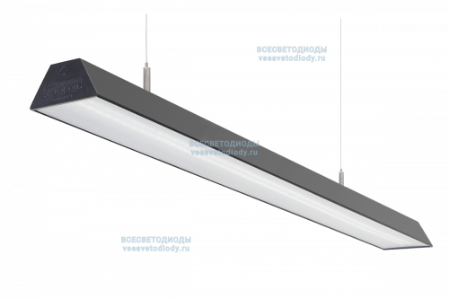 Светильник ТРЕЙД VS304 40W-4600Lm 4000-4500К МИКРОПРИЗМА IP40 с БАП (vsesv) на 1 час чёрный