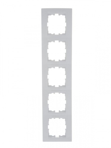 Рамка 5-м Karina горизонт. бел. LEZARD 707-0200-150
