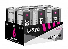 Элемент питания алкалиновый D/LR20 1.5В Alkaline Pack-6 (уп.6шт) ФАZА 5030633