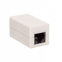 Адаптер проходной RJ45-RJ45 кат.5E неэкранир. TERACOM бел. EKF TRC-INLC-2RJ45-5EUTP-WH