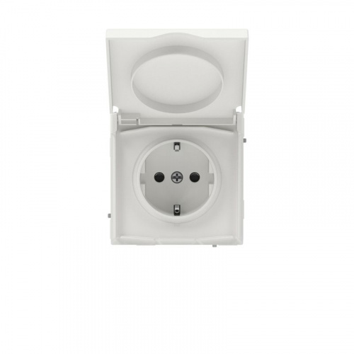 Розетка силовая KANT IP44 2P+E защ. шторки с крышкой бел. песок DKC 7010013 Розетка силовая KANT IP44 2P+E защ. шторки с крышкой бел. песок DKC 7010013